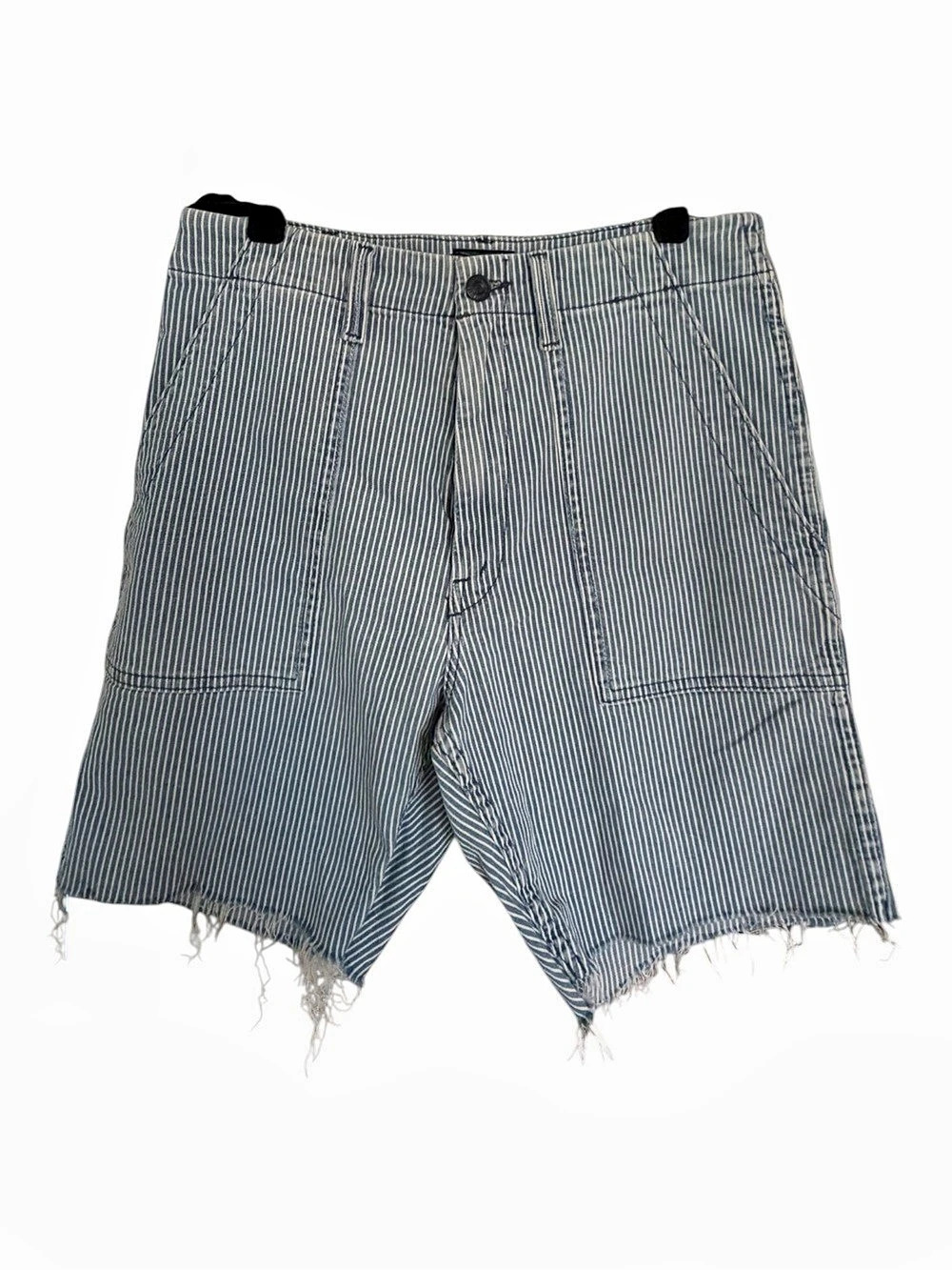 MOTHER Striped Bermuda Shorts Waist 24